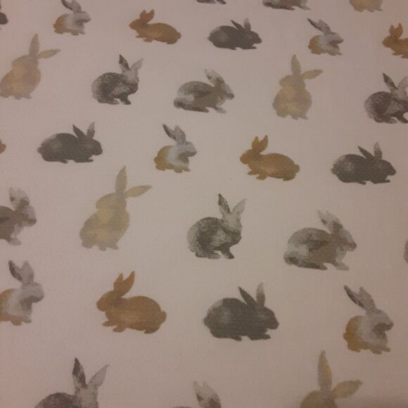 La Petesserie Bunny Tablecloth/Blanket 100% Cotton Note - Picture 2 of 6